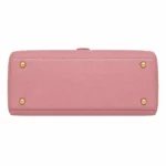 Bagnum Women's Dusty Pink Leather Satchel Top Handle Shoulder Handbag - Image 4